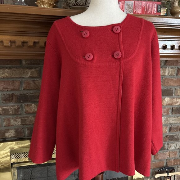 dressbarn Sweaters - Dressbarn Woman Red Thick Sweater Size 14-16
